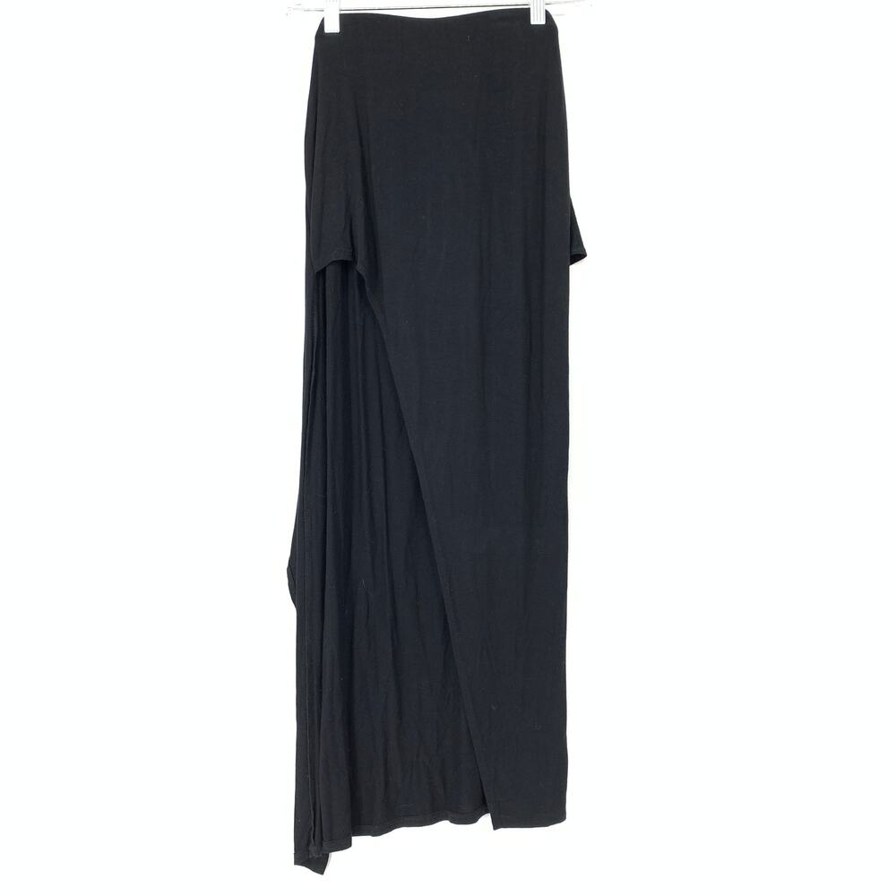 Harper Heritage Women's Sz Medium Strapless Asymmetric Waist Tie Skirt High Slit